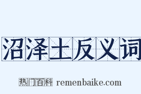 沼泽土反义词是什么意思的图片